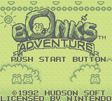 Bonk's Adventure (GB)   © Hudson 1992    1/3