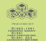 Boxxle II (GB)   © FCI 1990    1/3