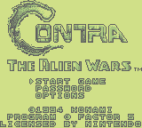 Contra III: The Alien Wars (GB)   © Konami 1994    1/3