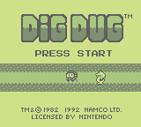 Dig Dug   © Namco 1992   (GB)    1/3