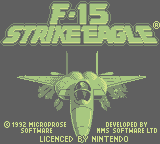 F-15 Strike Eagle (GB)   © MicroProse 1993    1/3