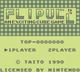 Flipull (GB) &nbsp; &copy; Taito 1990 &nbsp;  1/3