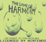 The Game Of Harmony (GB)   © Accolade 1991    1/3
