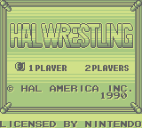 HAL Wrestling (GB)   © HAL Laboratory 1990    1/3