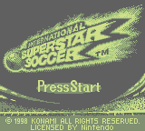 International Superstar Soccer   © Konami 1998   (GB)    1/3
