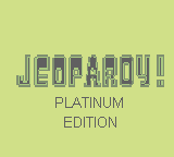 Jeopardy! Platinum Edition (GB)   © GameTek 1996    1/3
