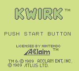 Kwirk (GB)   © Nintendo 1989    1/3