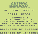 Lethal Weapon (GB)   © Ocean 1993    1/3