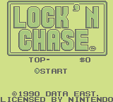 Lock 'N Chase (GB)   © Data East 1990    1/3