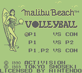 Malibu Beach Volleyball (GB)   © Activision 1989    1/3