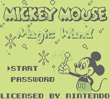 Mickey Mouse V: Magic Wands! (GB)   © Nintendo 1993    1/3