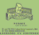 Mighty Morphin' Power Rangers (GB)   © Bandai 1994    1/3