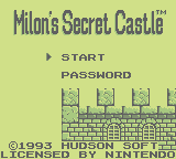 Milon's Secret Castle (GB)   © Hudson 1993    1/3