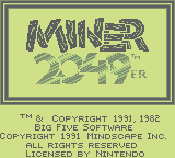 Miner 2049er (GB)   © Mindscape 1992    1/3