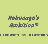 Nobunaga's Ambition (GB)   © KOEI 1990    1/3