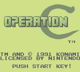 Operation C (GB)   © Konami 1991    1/3
