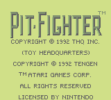 Pit-Fighter (GB)   © THQ 1992    1/3