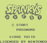 Spanky's Quest (GB)   © Taito 1991    1/3