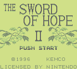 Sword Of Hope II (GB)   © Kemco 1992    1/3
