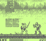 Teenage Mutant Ninja Turtles: Fall Of The Foot Clan (GB)   © Konami 1990    2/3