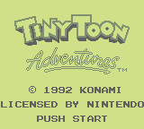 Tiny Toon Adventures: Babs' Big Break (GB)   © Konami 1992    1/3