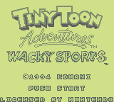 Tiny Toon Adventures: Wacky Sports Challenge (GB)   © Konami 1994    1/3