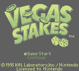 Vegas Stakes (GB)   © Nintendo 1995    1/3