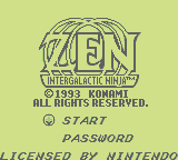 Zen: Intergalactic Ninja (GB)   © Palcom 1993    1/3
