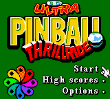3-D Ultra Pinball: Thrillride (GBC)   © Sierra 2000    1/3