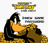 Daffy Duck: Fowl Play (GBC)   © SunSoft 1999    1/3