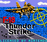 F-18 Thunder Strike (GBC)   © Take-Two Interactive 2000    1/3