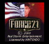 Force 21 (GBC)   © Red Storm 2000    1/3