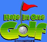 Hole In One Golf (GBC)   © Natsume 1999    1/3