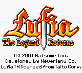Lufia: The Legend Returns (GBC)   © Ubisoft 2001    1/3