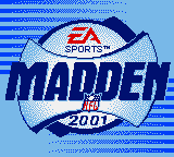 Madden NFL 2001 (GBC)   © EA 2000    1/3