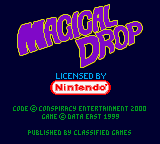 Magical Drop (GBC)   © Swing! 2000    1/3