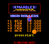Marble Madness (GBC)   © Midway 1999    1/3