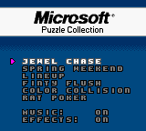 Microsoft: The 6 In 1 Puzzle Collection: Entertainment Pack (GBC)   © Swing! 2000    1/3