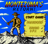 Montezuma's Return!   © Take-Two Interactive 1998   (GBC)    1/3