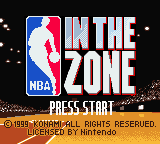 NBA In The Zone (GBC)   © Konami 1999    1/3