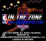 NBA In The Zone 2000 (GBC)   © Konami 2000    1/3