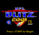 NFL Blitz 2001 (GBC)   © Midway 2000    1/3