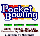 Pocket Bowling (GBC)   © Jaleco 1998    1/3