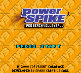 Power Spike Pro Beach Volleyball (GBC)   © Infogrames 2000    1/3