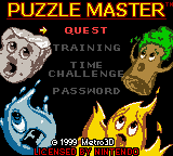 Puzzle Master (GBC)   © Metro3D 1999    1/3