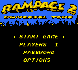 Rampage 2: Universal Tour (GBC)   © Midway 1999    1/3