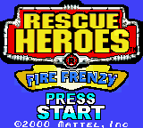 Rescue Heroes: Fire Frenzy (GBC)   © Mattel 2001    1/3