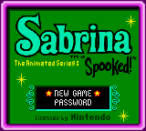 Sabrina The Animated Series: Spooked! (GBC)   © Simon & Schuster 2001    1/3