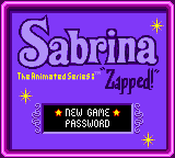 Sabrina The Animated Series: Zapped! (GBC)   © Simon & Schuster 2000    1/3