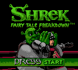 Shrek: Fairy Tale Freak Down (GBC)   © TDK 2001    1/3